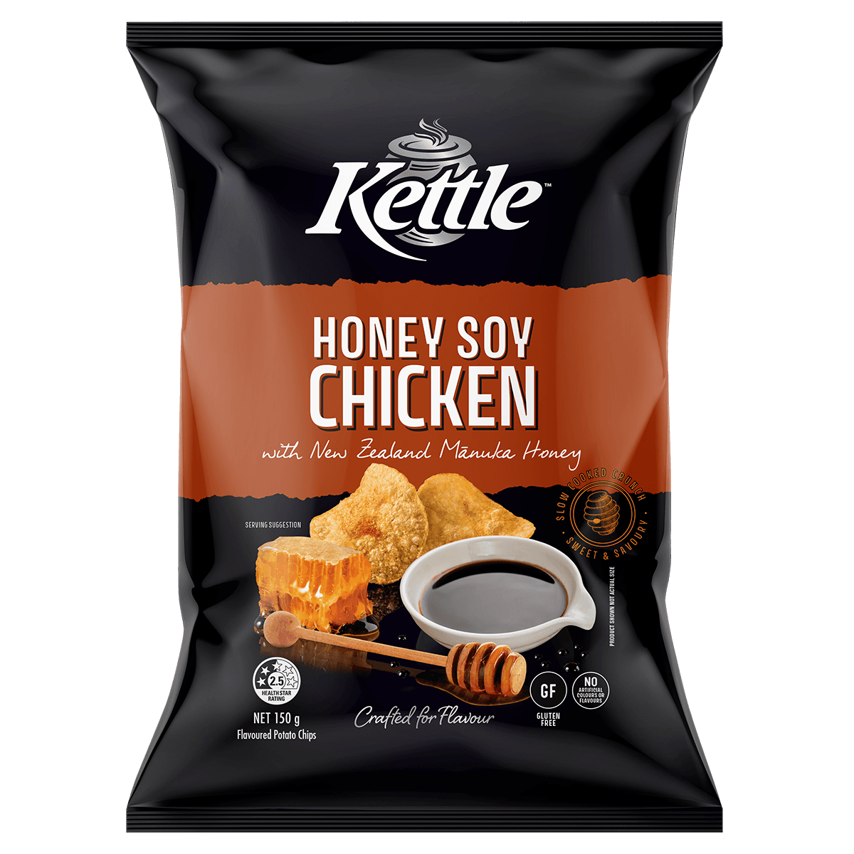 KCC Honey Soy Chicken 150g 3D FOP
